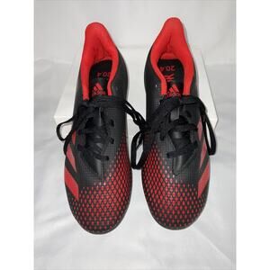 NEW MEN'S/BOY’S ADIDAS PREDATOR 20.4 FxG SOCCER CLEATS EE9566 BLACK RED SZ 7